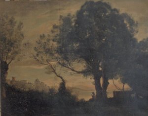 横向き 作： Jean Baptiste Camille Corot